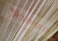 স্ট্রিং পর্দার জন্য 0.53x3.81mm স্টেইনলেস স্টীল মেটাল রিং মেশ ব্রাস রঙ