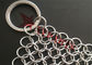Food Grade Round Square Cast Iron Cleaner Made Of Chainmail Ring Mesh