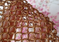 তামার রঙের স্টেইনলেস স্টীল 10 মিমি রিং মেশ কার্টেন বাইরের সম্মুখের আবরণ হিসাবে